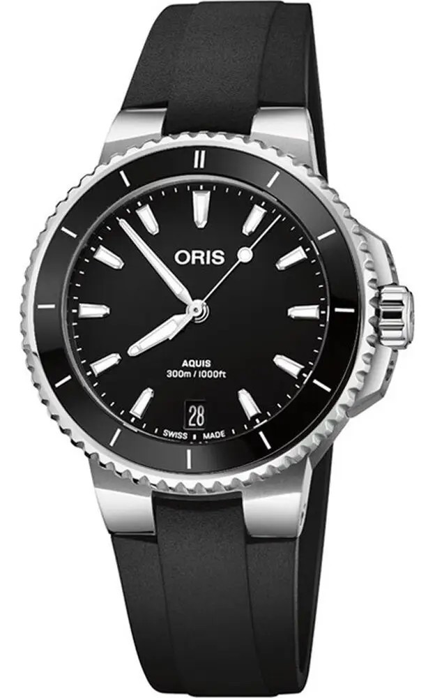 ORIS  Женские швейцарские часы, автоматический механизм, сталь, 36,5 мм